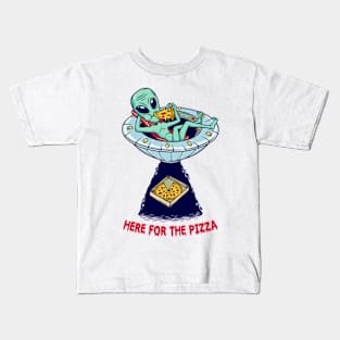 Here For The Pizza Kids T-Shirt